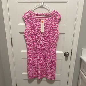 Jude Connally Darbie Cheetah Classic Pink dress NWT